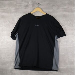 Modern Nike Dri-Fit Shirt Boxy Black Grey Mens XL Activewear Tee